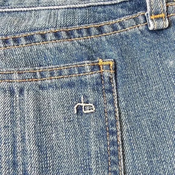 Rag & Bone Size 27 denim jean shorts low rise zipper  detail - Picture 7 of 7